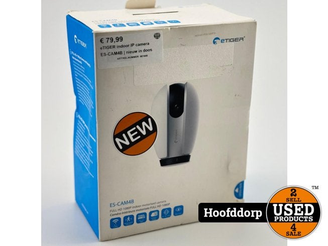 eTIGER indoor IP camera ES-CAM4B | nieuw in doos, Flex Ltd., Zo goed als nieuw, https://flex.com/contact-us, Nobelstraat 10, 5807 GA Oostrum LB, Limburg, Nederland