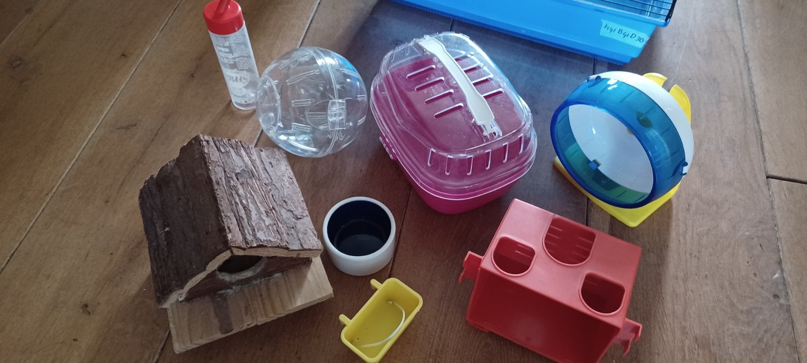 Hamsterkooi met toebehoren, Dieren en Toebehoren, Kooi, Gebruikt, Minder dan 75 cm, Ophalen
