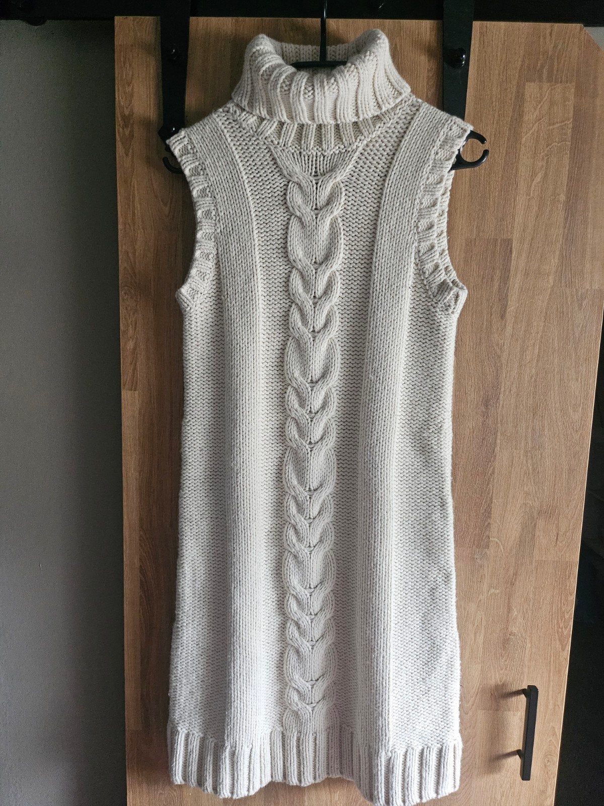 GAP gebreide jurk/tuniek met col - Maat S, Kleding | Dames, GAP, Beige, Ophalen of Verzenden, Zo goed als nieuw