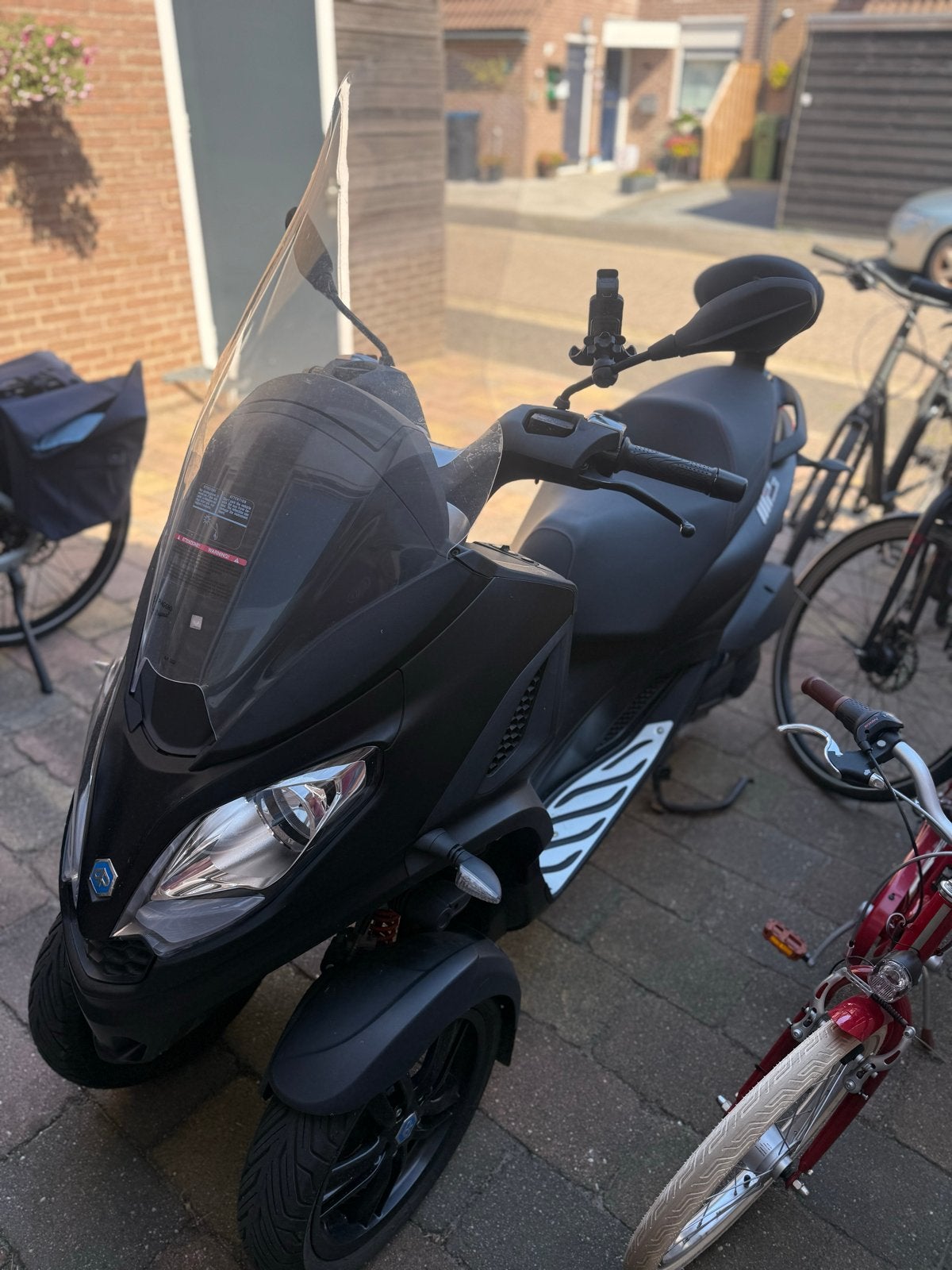 Piaggio MP3 125cc motorscooter - Zwart, Ophalen, Gebruikt, Overige modellen, Maximaal 45 km/u