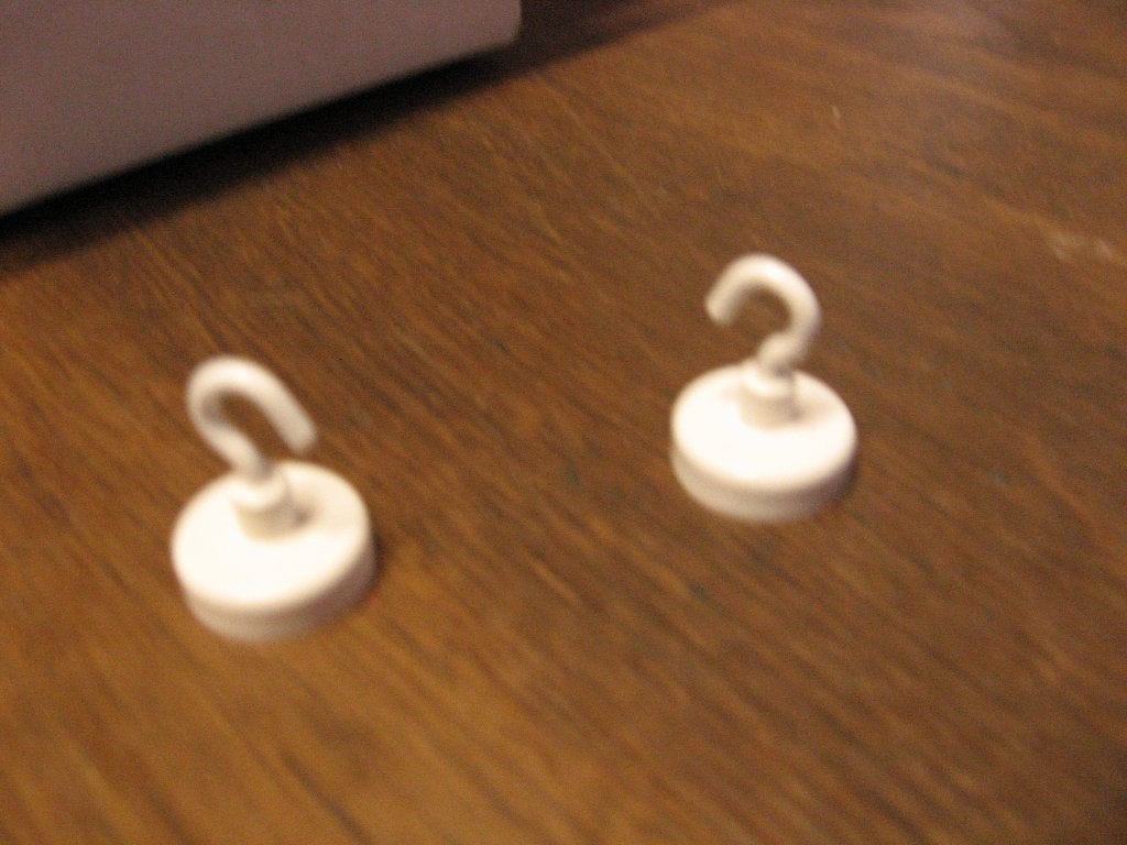 Magneethaakjes, Ophalen of Verzenden, Nieuw, Wit, Metaal