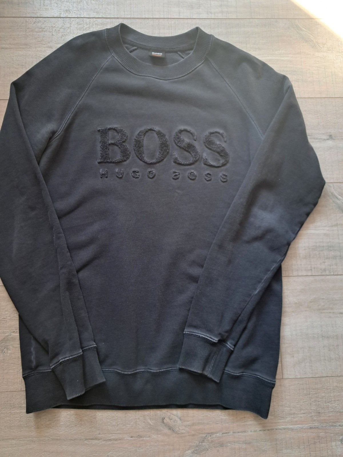 Boss sweater blauw denim grijs maat S, BOSS, Blauw, Ophalen of Verzenden, Gedragen