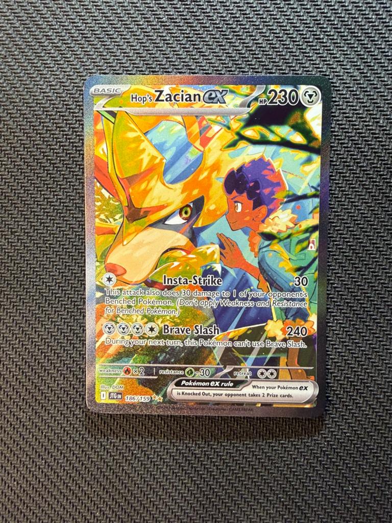 Hop’s Zacian EX 186/159 Journey Together Pokemon, Ophalen, Nieuw, Losse kaart