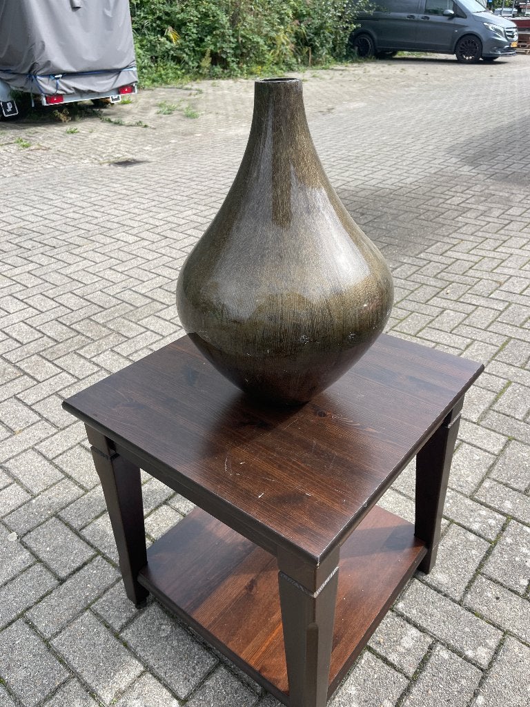 Vaas, Huis en Inrichting, Ophalen, Gebruikt, Glas, Grijs