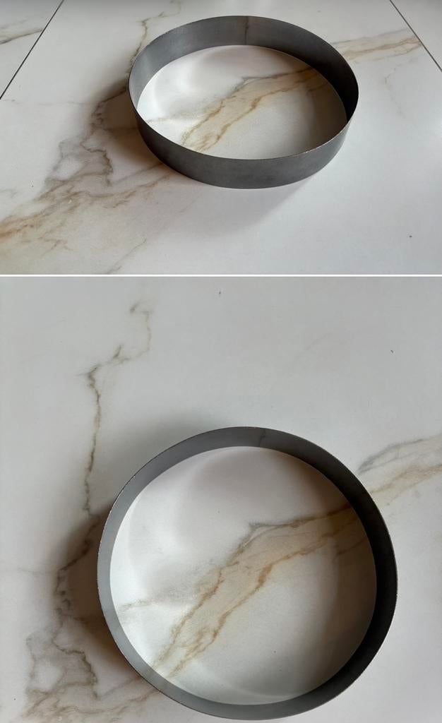 Professionele RvS taartring 26 cm, Ophalen of Verzenden, Taarten, Bakvorm