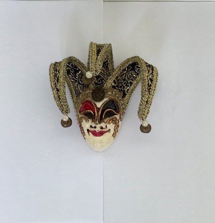 Venetiaans masker, Ophalen, Wandsculptuur, 13 cm, Zo goed als nieuw
