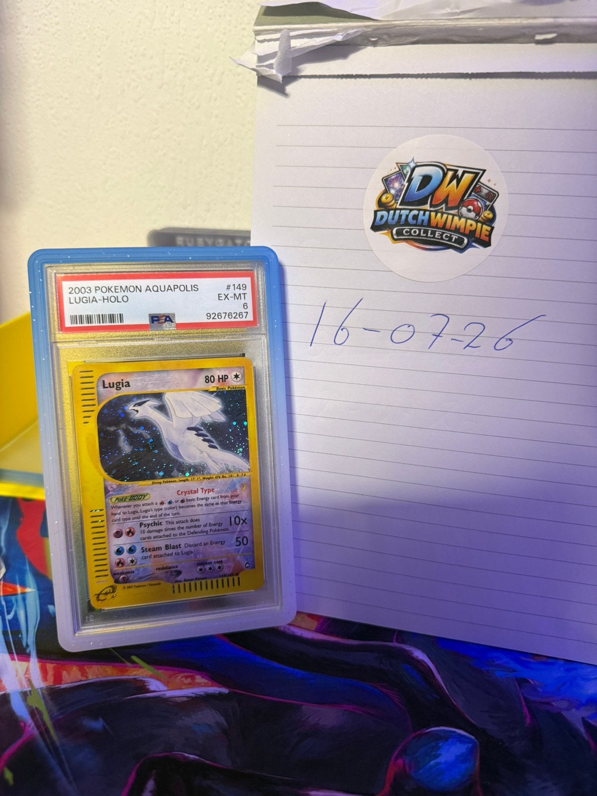 Pokemon vintage slabs goldstar&aquapolis, Ophalen of Verzenden, Zo goed als nieuw, Losse kaart