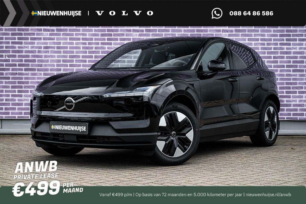 Volvo EX30 P3 Plus Europa 51 kWh | Google Services | Stoelve, Auto's, Volvo, Automaat, Achterwielaandrijving, Leder en Stof, Zwart