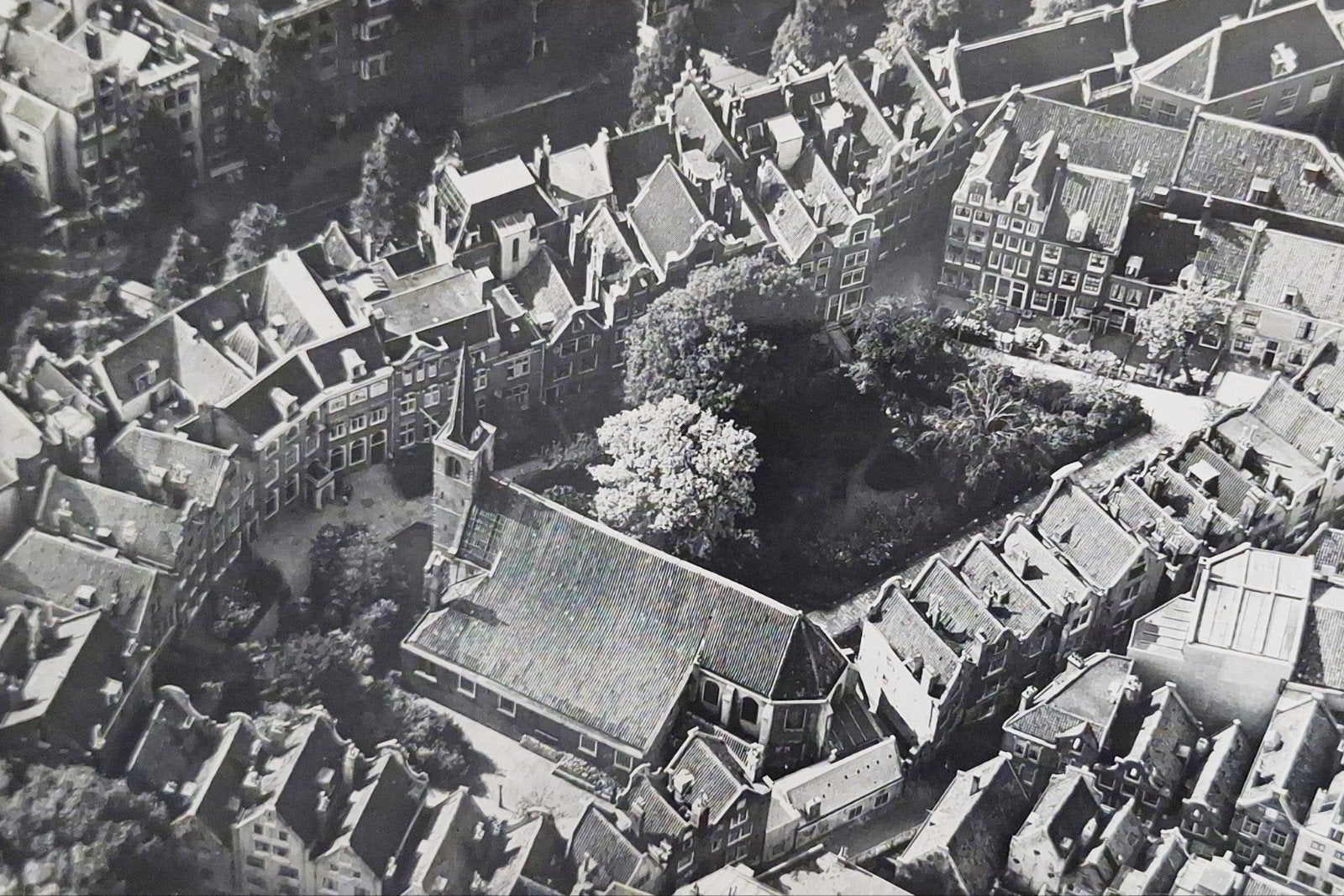Fotokaart Amsterdam - English Reformed Church - Aerocarto, Ophalen of Verzenden, 1980 tot heden, Ongelopen, Noord-Holland