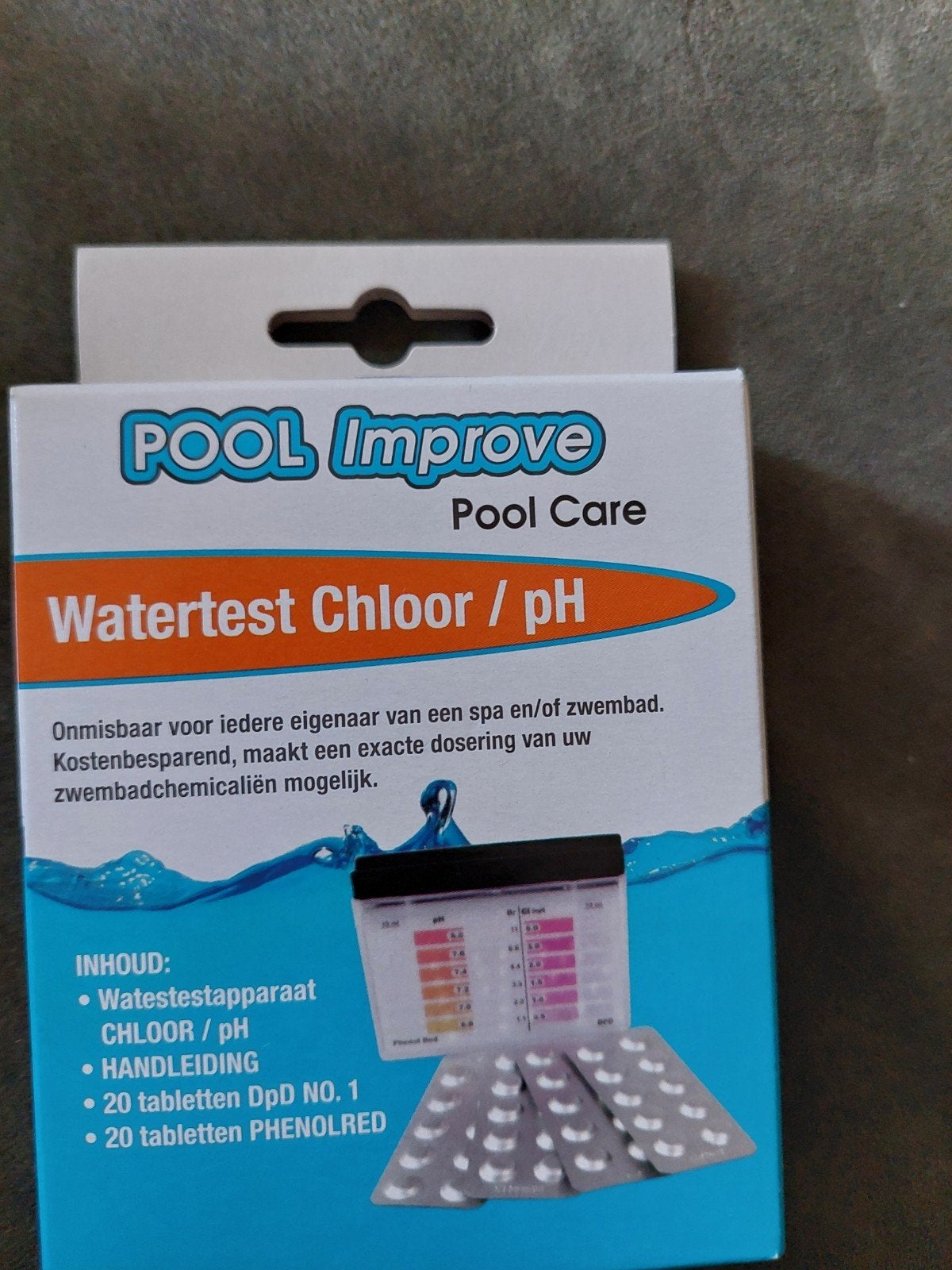 Pool Improve Watertest Chloor / pH - Zwembad Testkit, Ophalen of Verzenden, Nieuw, Overige typen