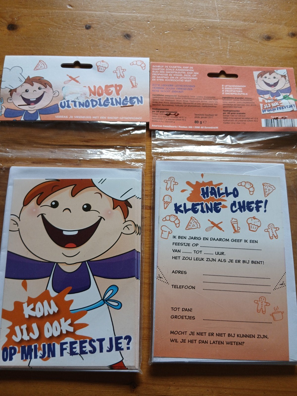 uitnodigingen 2x 8 stuks, Ophalen of Verzenden, Nieuw