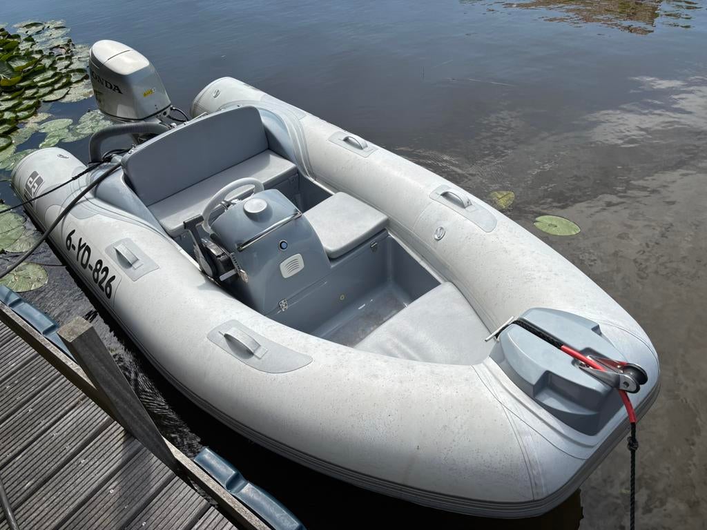 Hypalon rib / rubberboot Diesel Rubbing met 30 pk + trailer, Ophalen, PVC, Zo goed als nieuw, Powertrim