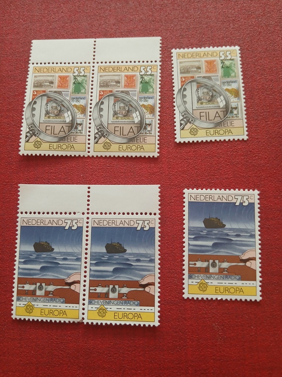 1979 75 jaar Scheveningen radio nr 1179 en 1180, drie sets, Postzegels en Munten, Ophalen of Verzenden