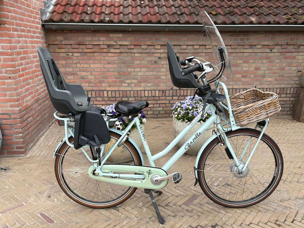 Elektrische Gazelle miss Grace moederfiets, Fietsen en Brommers, Fietsen | Dames | Moederfietsen, Ophalen, 2 zitjes, Gebruikt
