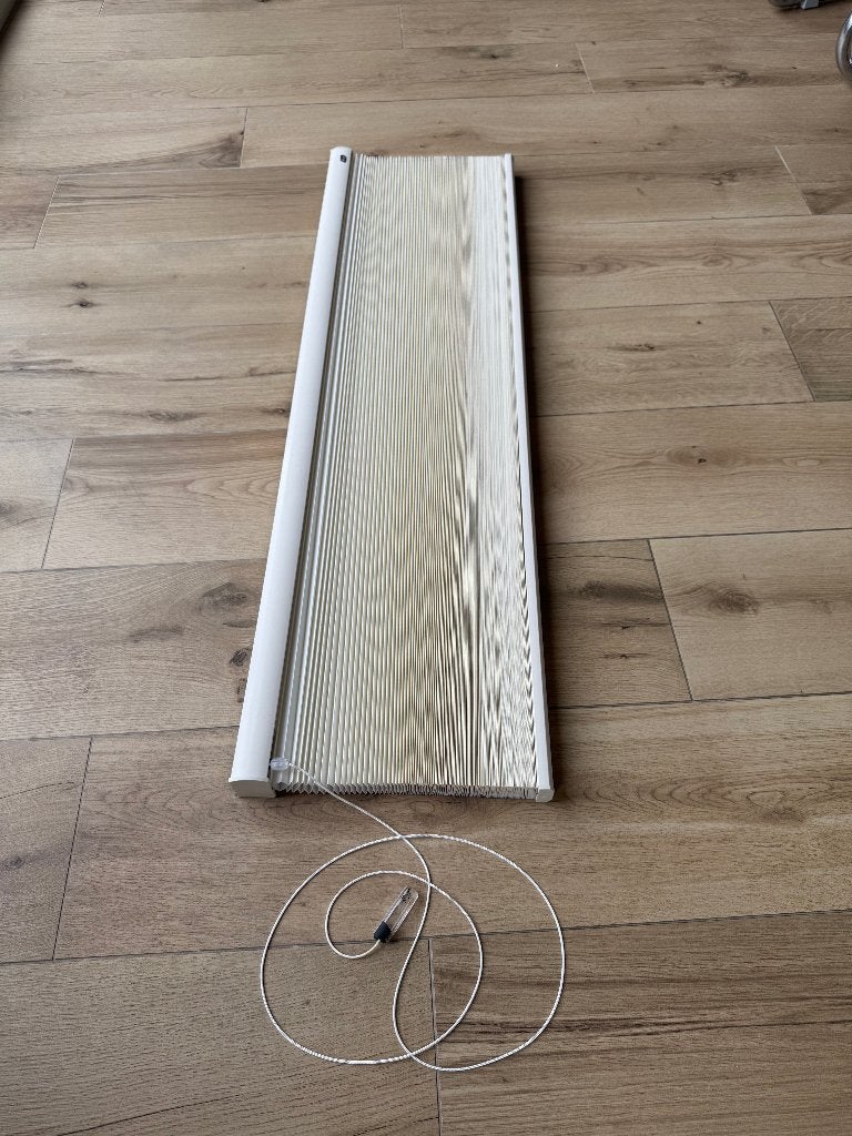 2x Luxaflex Duette gordijn – crème – 278 cm hoog, Huis en Inrichting, Ophalen, Overige materialen, 278 cm, Crème