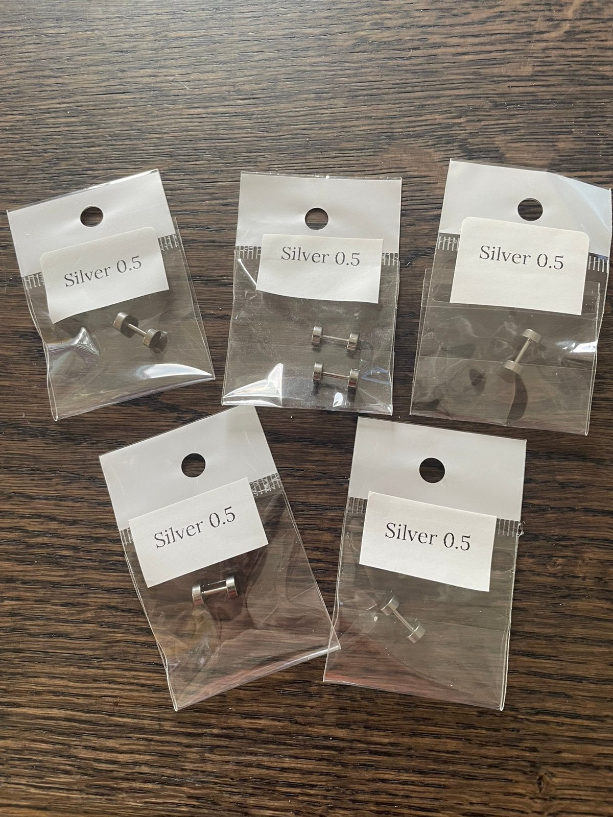 Nieuwe Stalen Piercings Dumbbell Barbell 1,2mm - 10mm - 5mm, Sieraden, Tassen en Uiterlijk, Piercings, Ophalen of Verzenden, Nieuw
