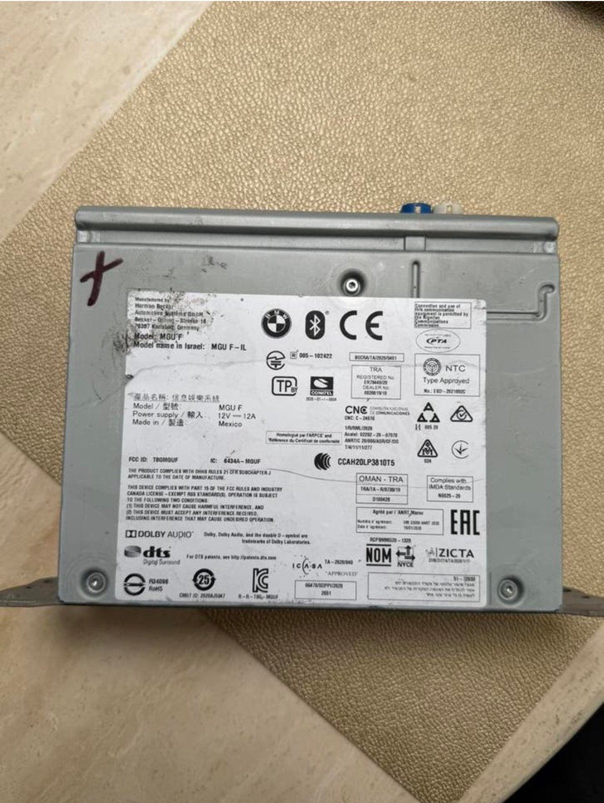 Originele BMW MGU HU head unit / infotainment module, Ophalen, Gebruikt