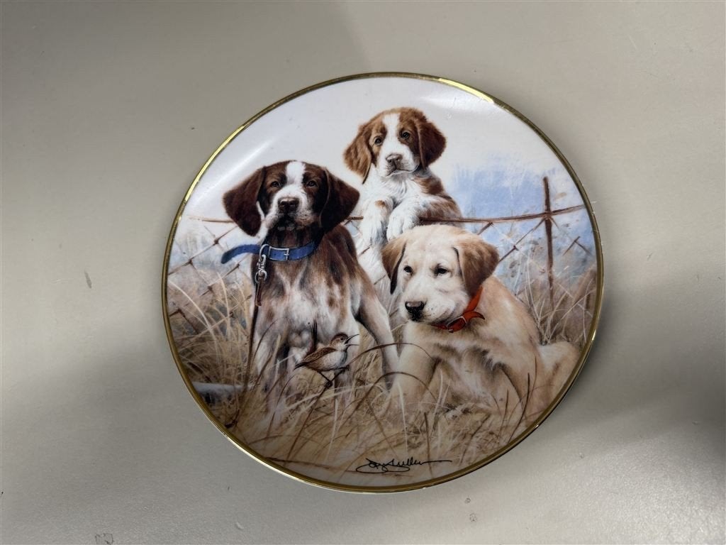 franklin mint bord - heirloom - sporting trio, Ophalen of Verzenden