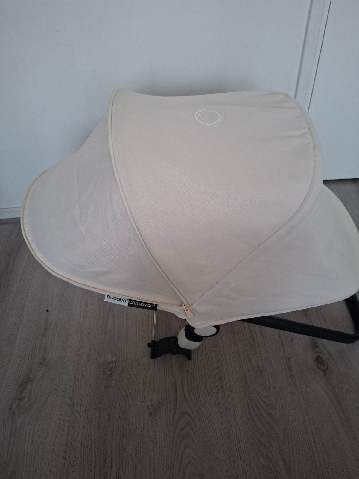 Bugaboo zonnekap met rits off white voor cameleon modellen, Ophalen of Verzenden, Nieuw, One size fits all