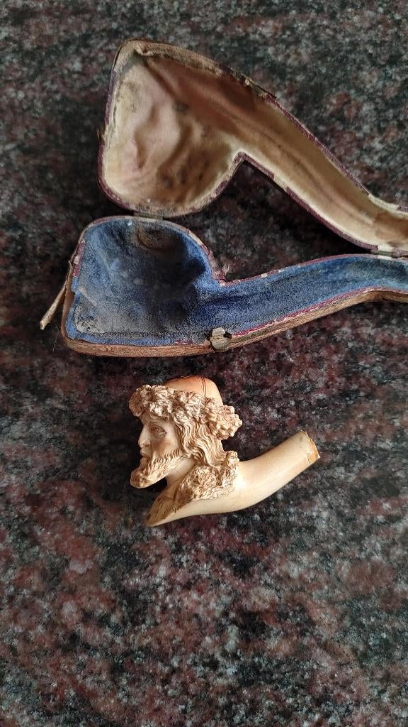 brocante: oude pijpekopjes en pijpdoos, Ophalen of Verzenden