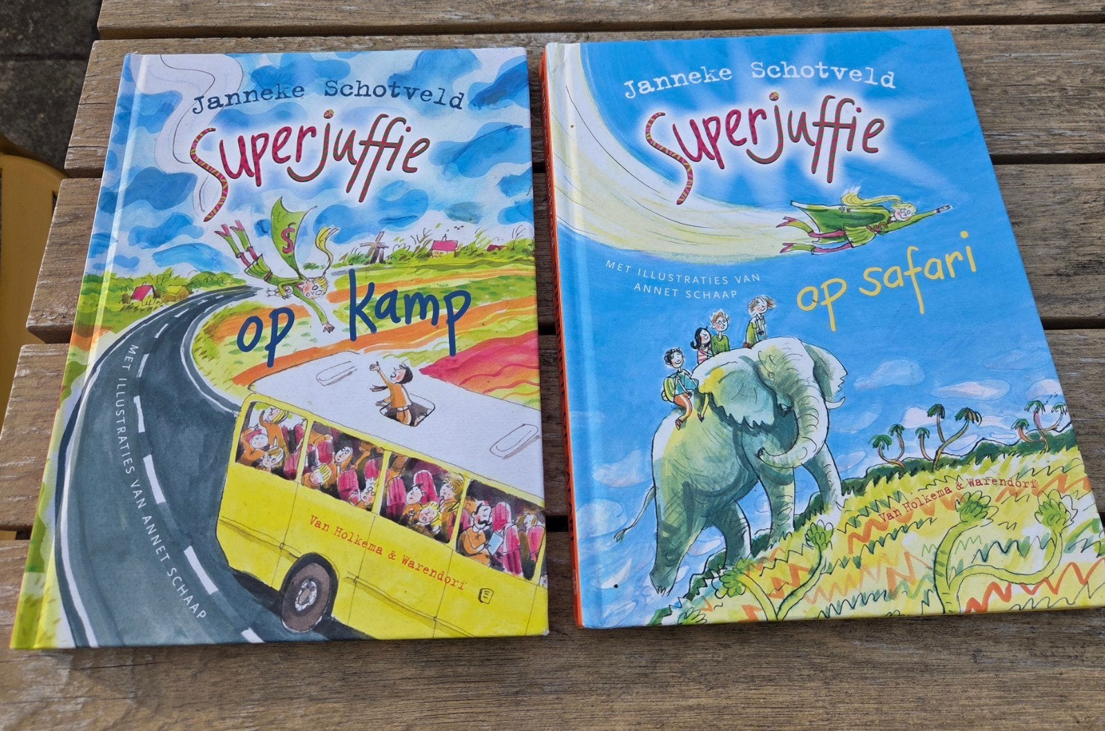 Superjuffie op kamp & op safari - Janneke Schotve, Boeken, Ophalen of Verzenden, Zo goed als nieuw