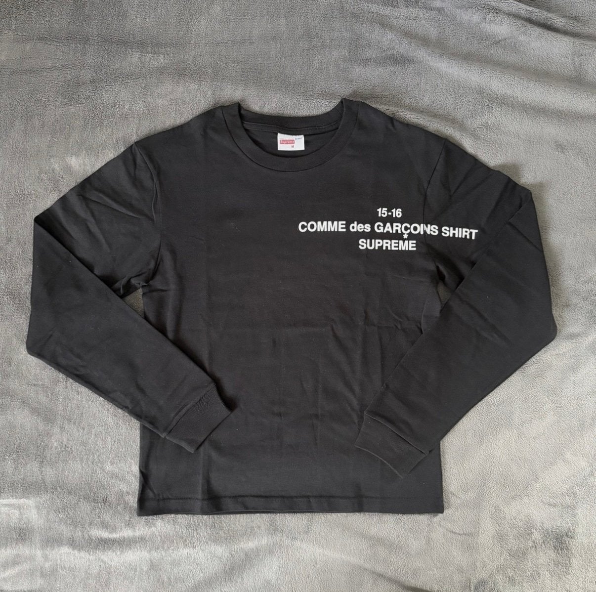 Supreme Comme des Garçons Shirt Longsleeve Zwart Maat M, Maat 48/50 (M), Zwart, Nieuw, Ophalen of Verzenden