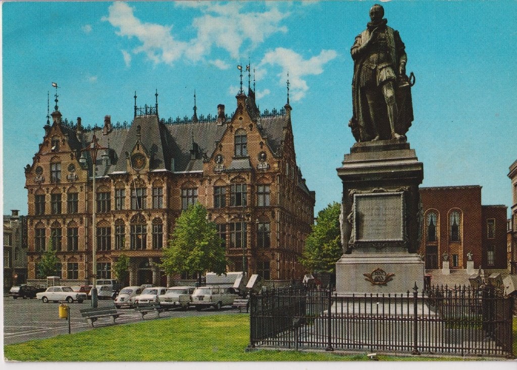 Den Haag met auto's , Opel Rekord P2, Ophalen of Verzenden, 1960 tot 1980, Gelopen, Zuid-Holland