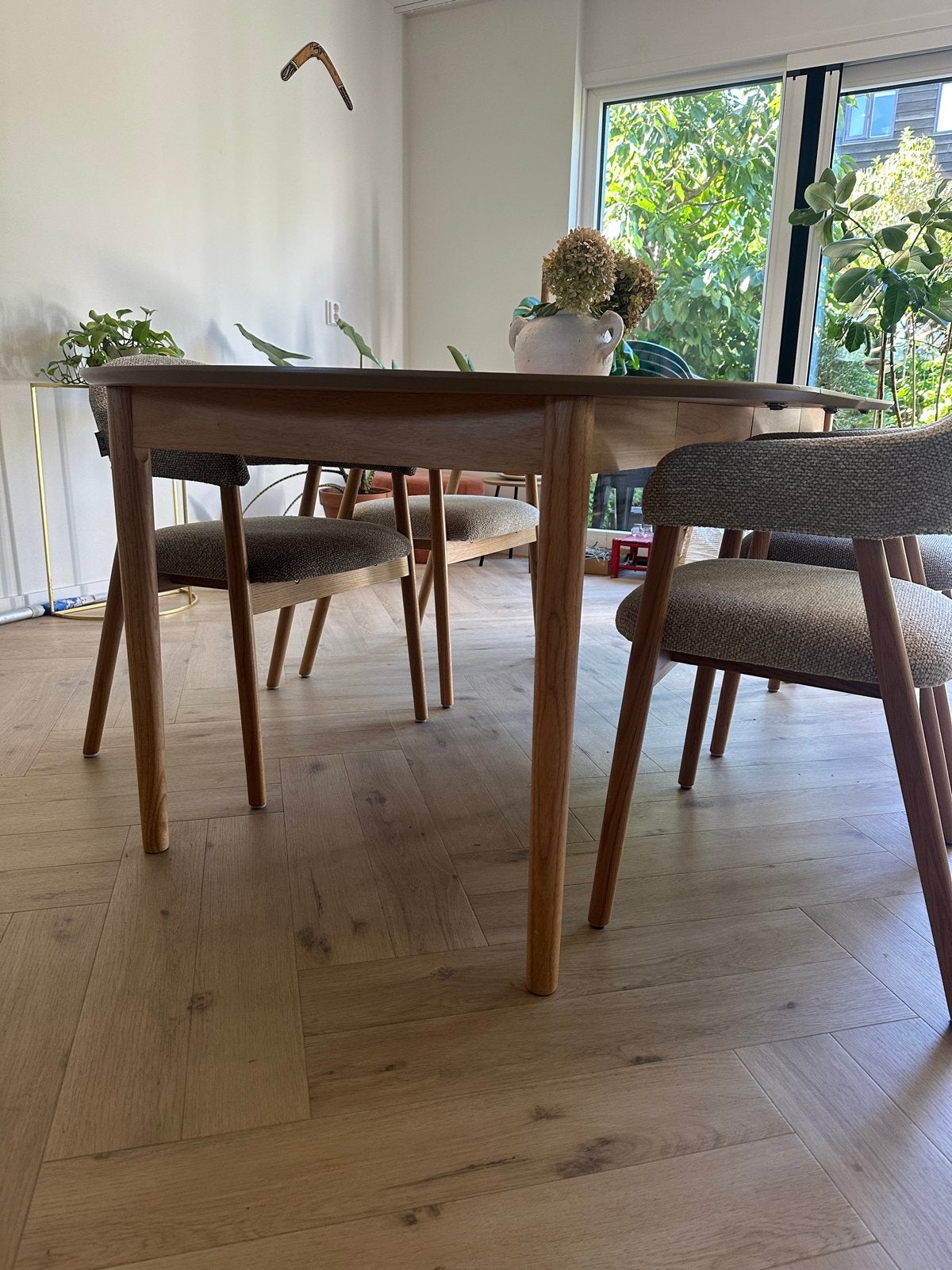 Foto 3 van Uitschuifbare eettafel JYSK MARSTRAND naturel eikenfineer