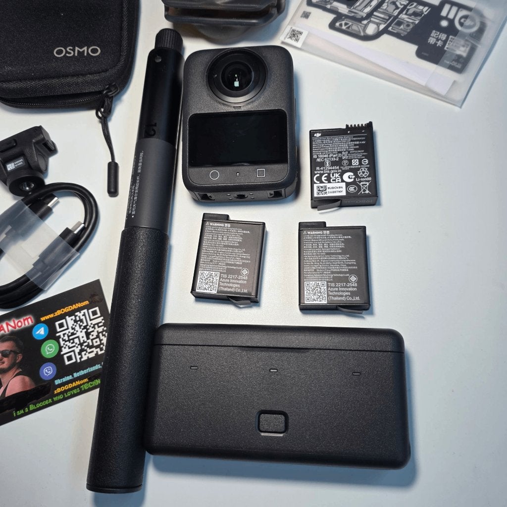 DJI Osmo 360 Adventure Combo+ Protective, Invisible Stick, Ophalen of Verzenden, Zo goed als nieuw, Overige merken