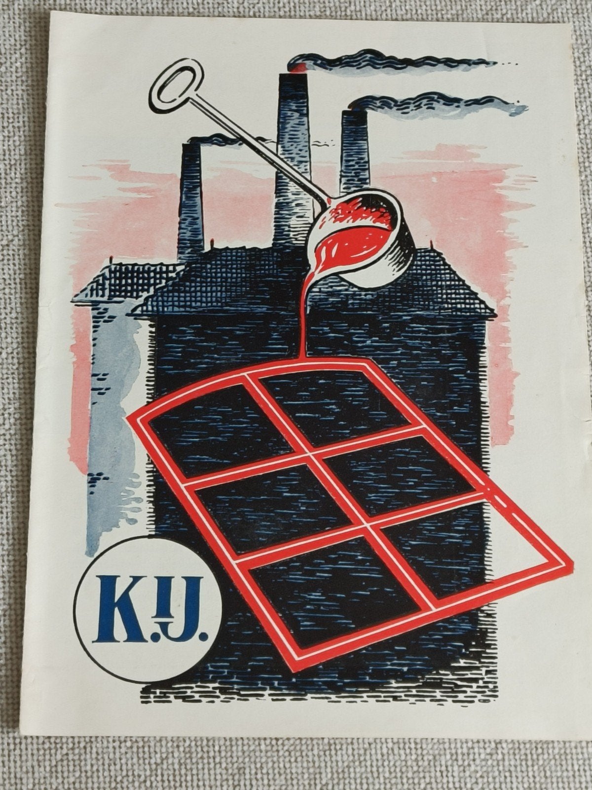 FOLDER KEPPELSE IJZERGIETERIJ, RAMEN, JAREN '50, Verzenden, Gelezen
