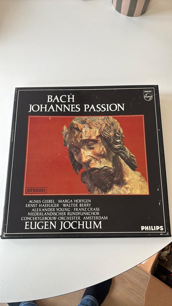 Bach johannes passion box van 3 lp’s, Ophalen of Verzenden, Zo goed als nieuw, Overige formaten, Europees