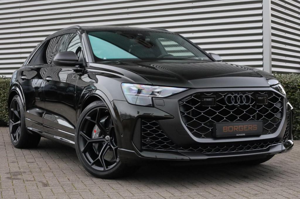 Audi RS Q8 Performance Dark Olive l Carbon l B&O3D l Sportdi, Auto's, Audi, Gebruikt, Euro 6, Leder, Vierwielaandrijving
