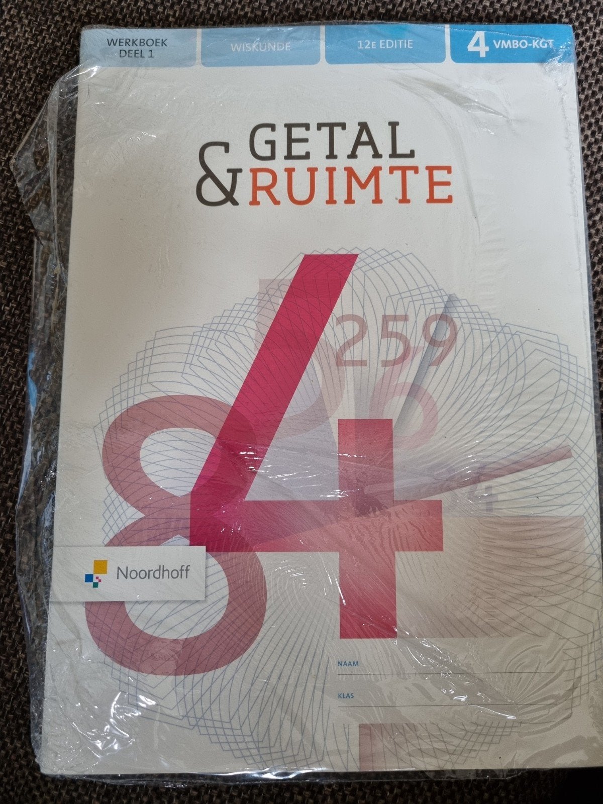 Werkboek dl 1 Getal & Ruimte 12ed. 4 vmbo-kgt, Ophalen of Verzenden, Nieuw, VMBO, Wiskunde A