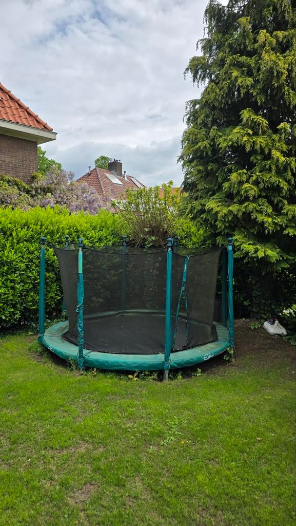 Elfje (Bergman) Trampoline met Veiligheidsnet (280 cm), Ophalen, Gebruikt