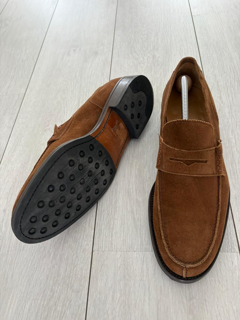 Emidio Tucci 45, Loafers, Bruin, Ophalen of Verzenden, Zo goed als nieuw