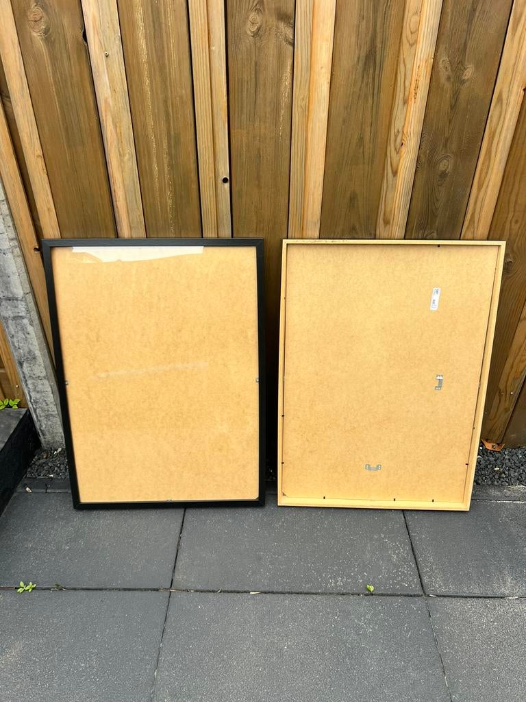 Ikea Ribba fotolijsten 2x zwart 50x70, Ophalen, Zo goed als nieuw