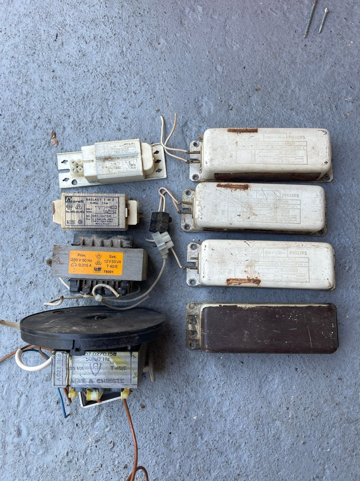 8 stuks Trafo vintage o.a. Philips, Ophalen of Verzenden