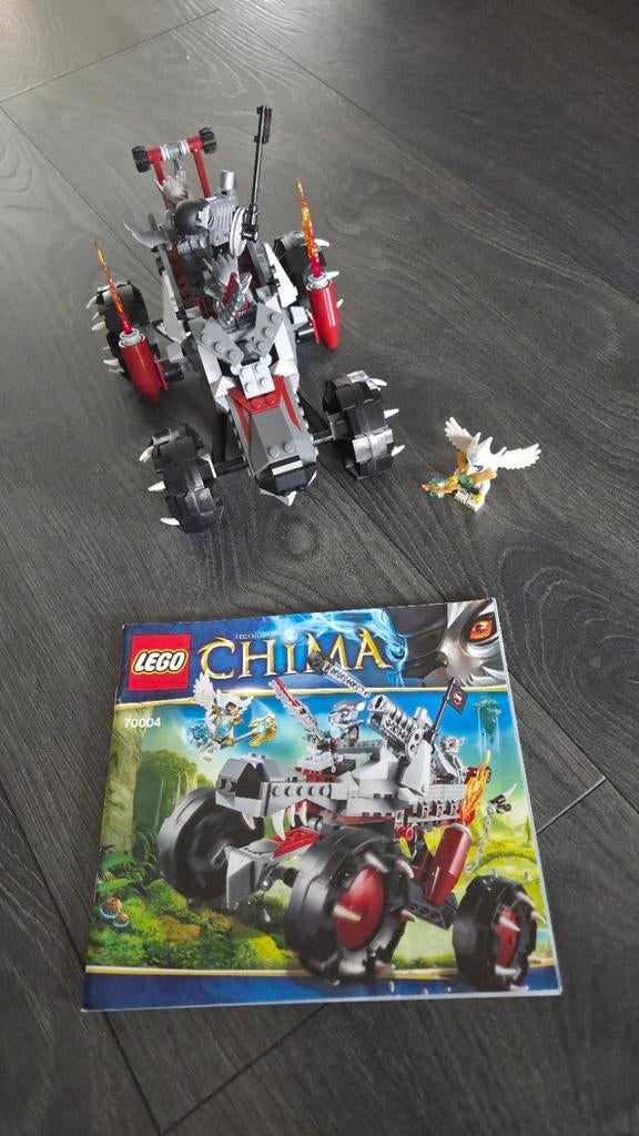 Lego Chima 70004 Worriz' Wolf Tracker, Ophalen of Verzenden, Zo goed als nieuw, Complete set, Lego