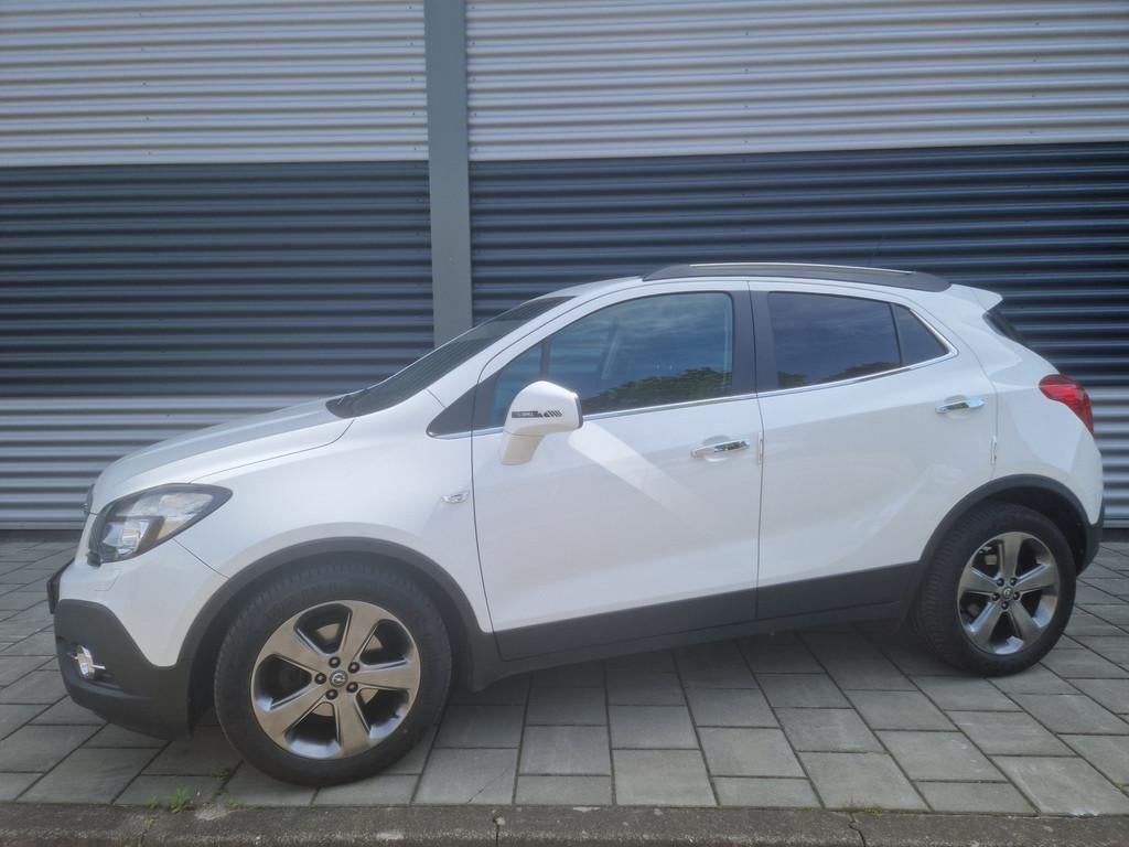 Opel Mokka 1.4 T Cosmo automaat, climatronic trekhaak pdc en, Auto's, Opel, Euro 5, 15 km/l, Gebruikt, Wit