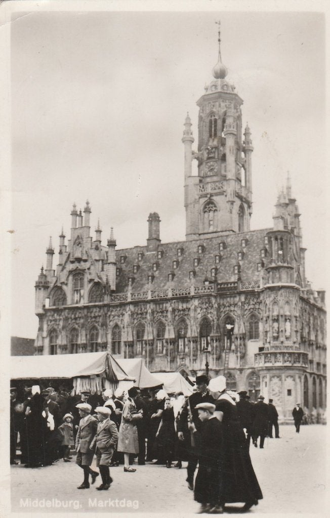 middelburg- marktdag, Ophalen of Verzenden, 1940 tot 1960, Zeeland
