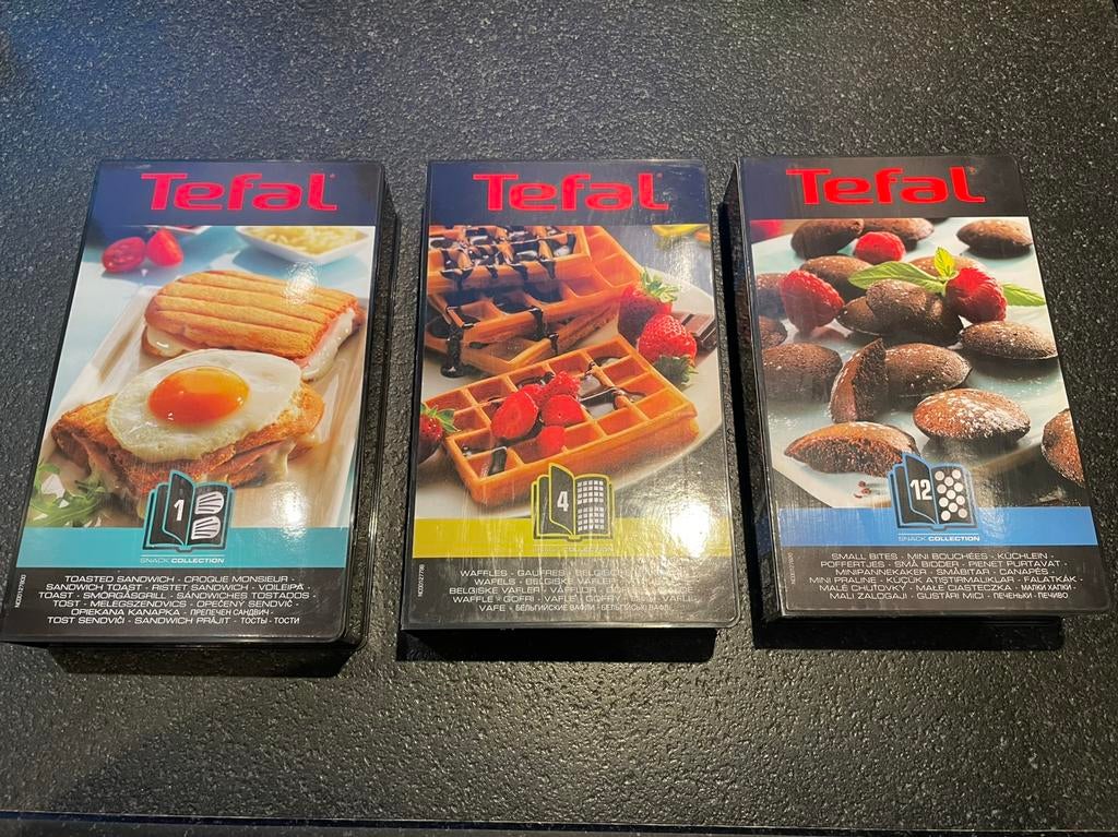 Tefal snack collection 1 toast/4 waffels/12 poffertjes, Ophalen of Verzenden, Zo goed als nieuw