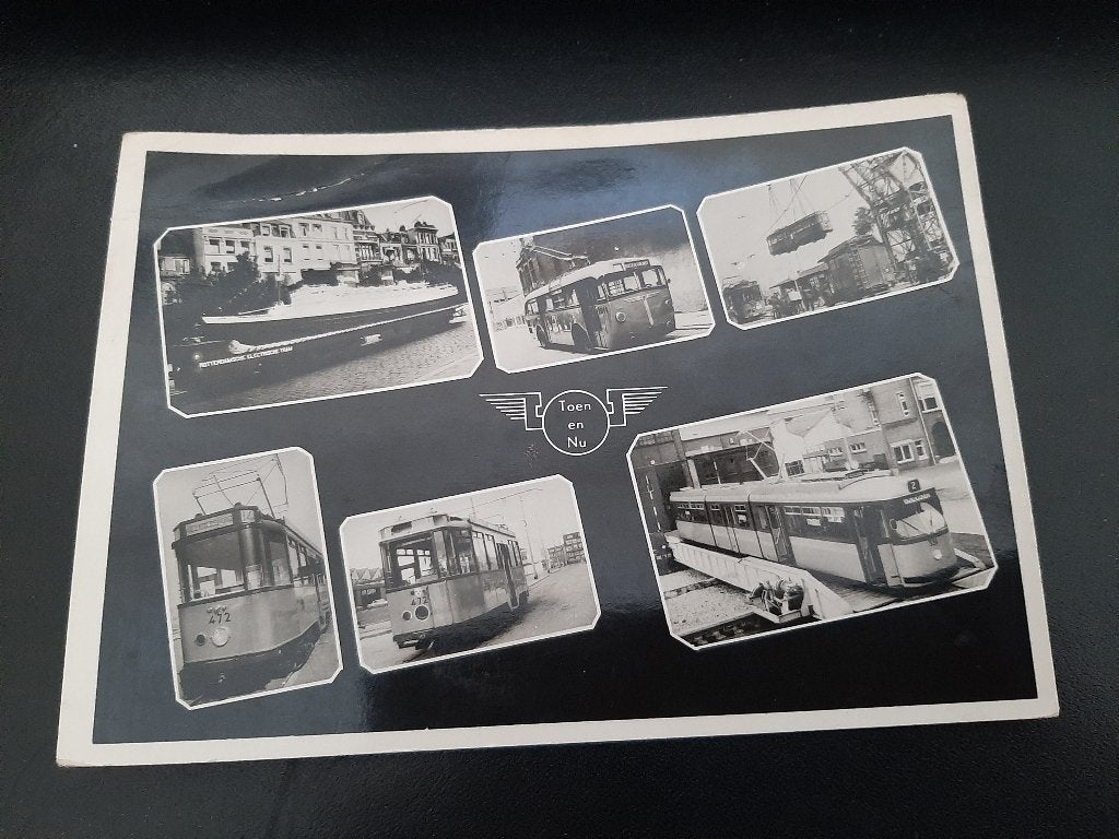 RET, Toen en Nu, 3e serie openbaar vervoer "Tramhistorie",, Verzamelen, Verzenden, 1960 tot 1980, Ongelopen, Voertuig