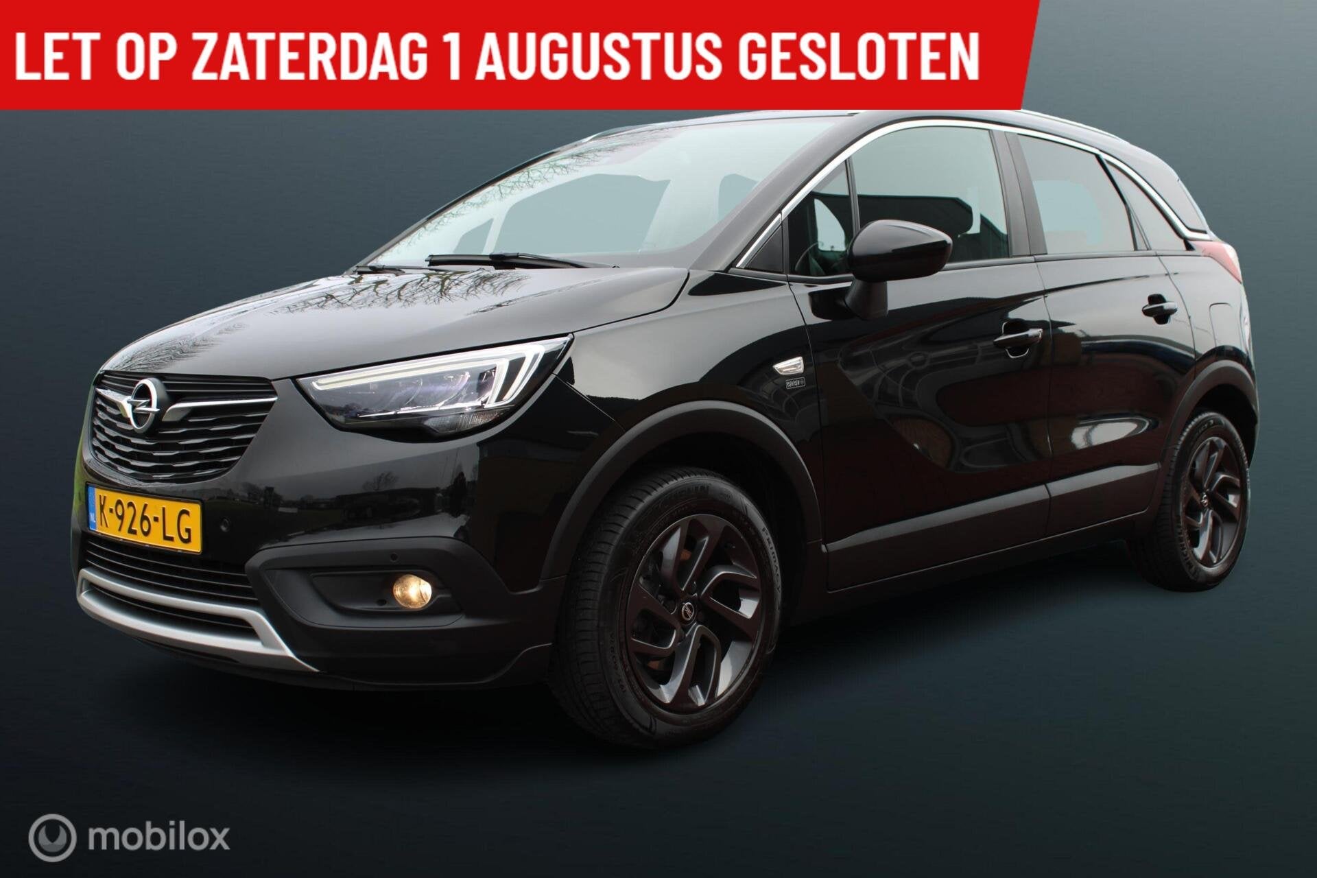 Opel Crossland X 1.2 Turbo Edition 2020, Nieuwe Distributier, Auto's, Voorwielaandrijving, Gebruikt, 1199 cc, Zwart