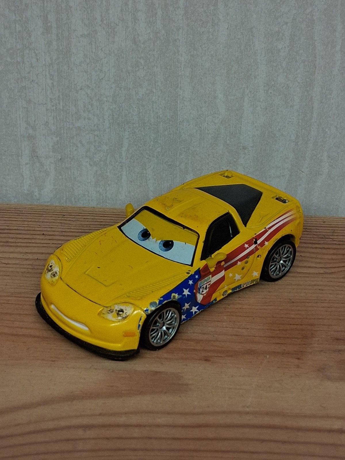 Disney Pixar Cars Jeff Gorvette Mattel made in China, Ophalen of Verzenden, Gebruikt