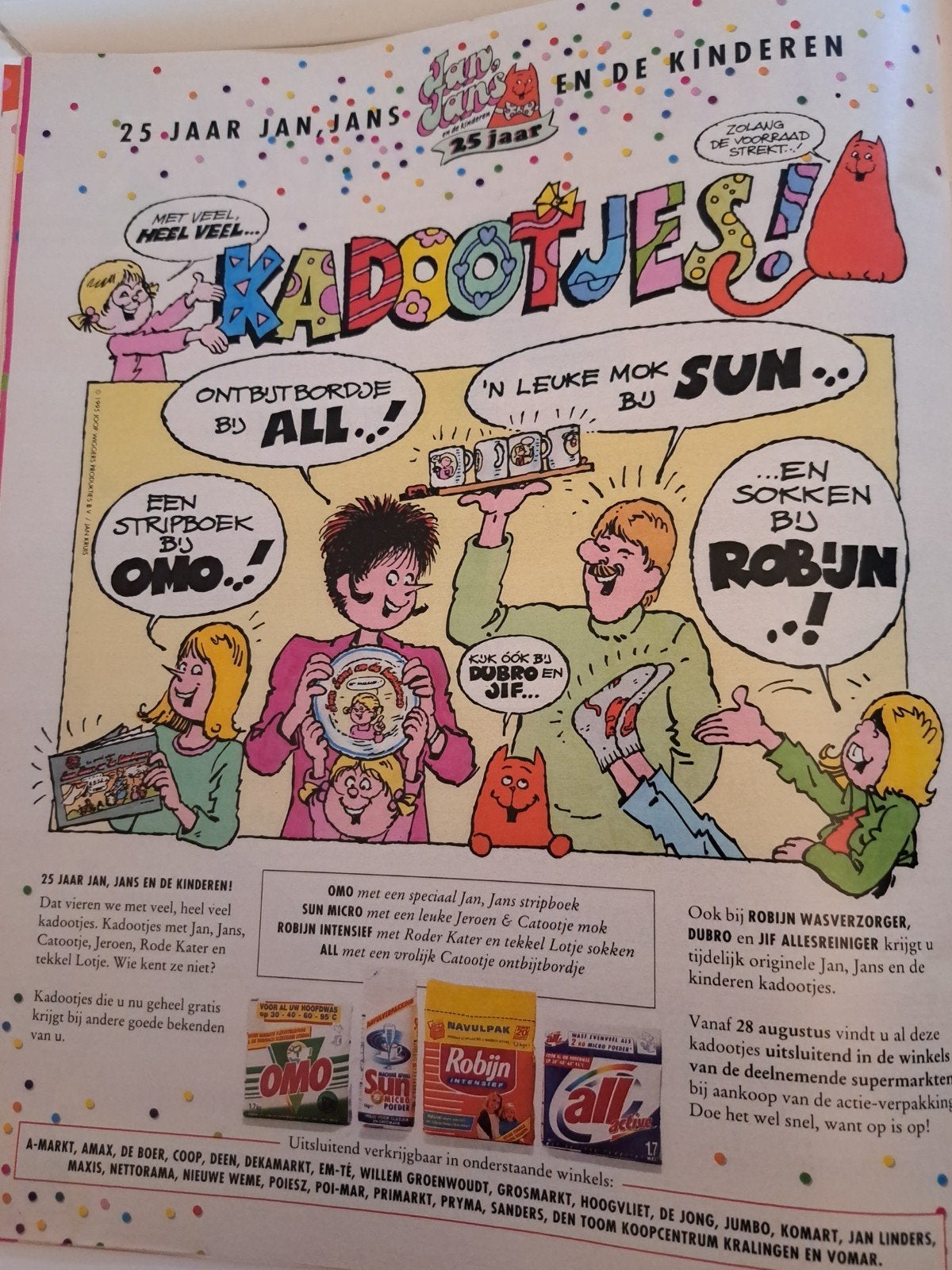 Libelle 25 jaar Jan, Jans en de kinderen Feestkrant 1995., Verzamelen, Verzenden, Overige figuren, Nieuw, Boek of Spel