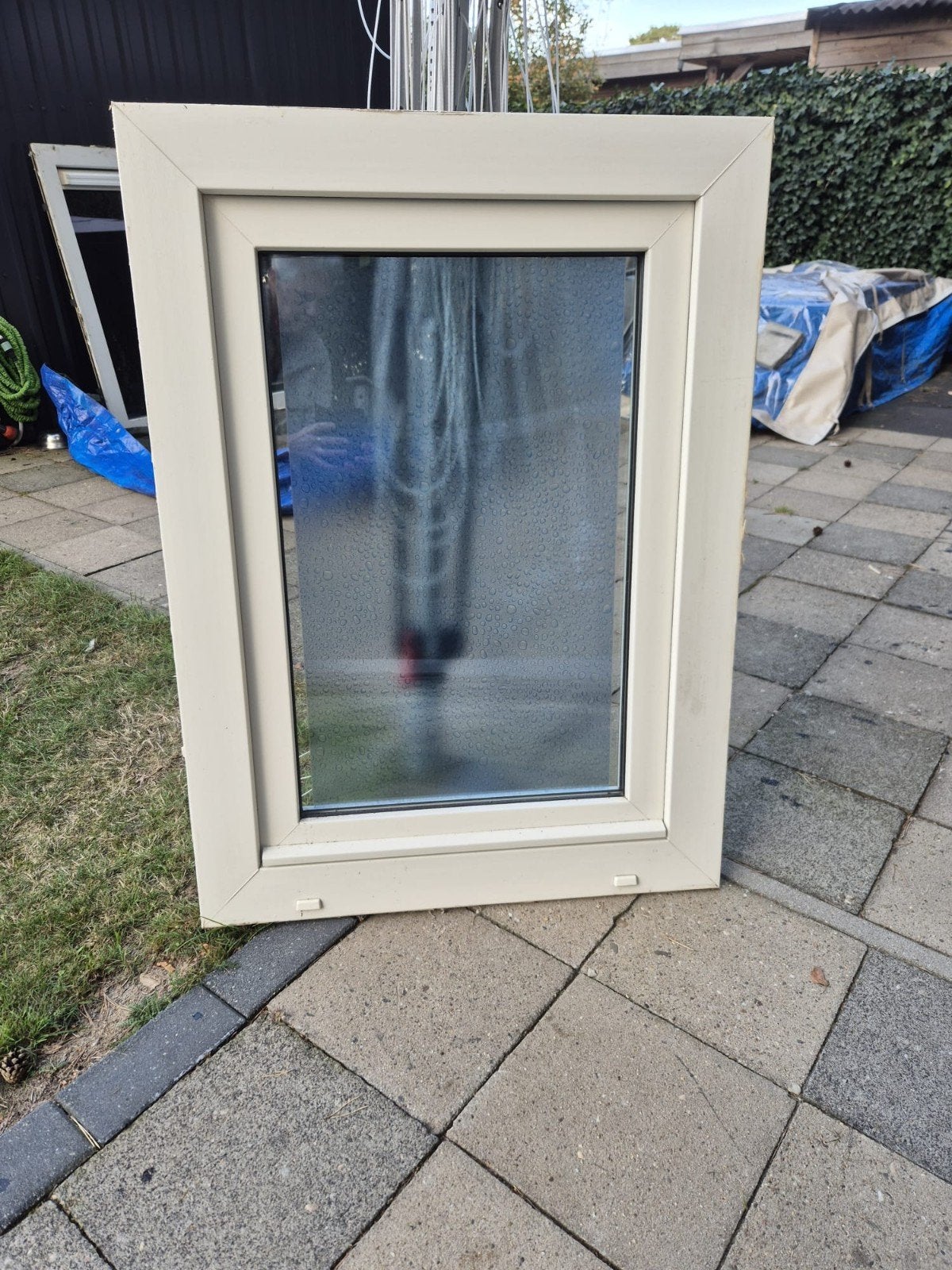 Kunststof kozijnen met dubbelglas, Kunststof, Gebruikt, Raamkozijn, Inclusief glas