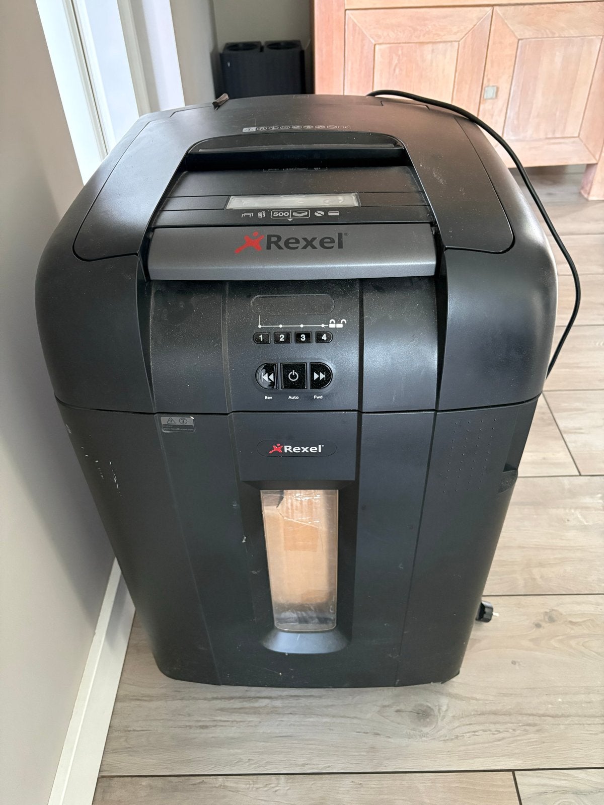 Rexel papiervernietiger 500X papierversnipperaar, Diversen, Ophalen of Verzenden, Gebruikt