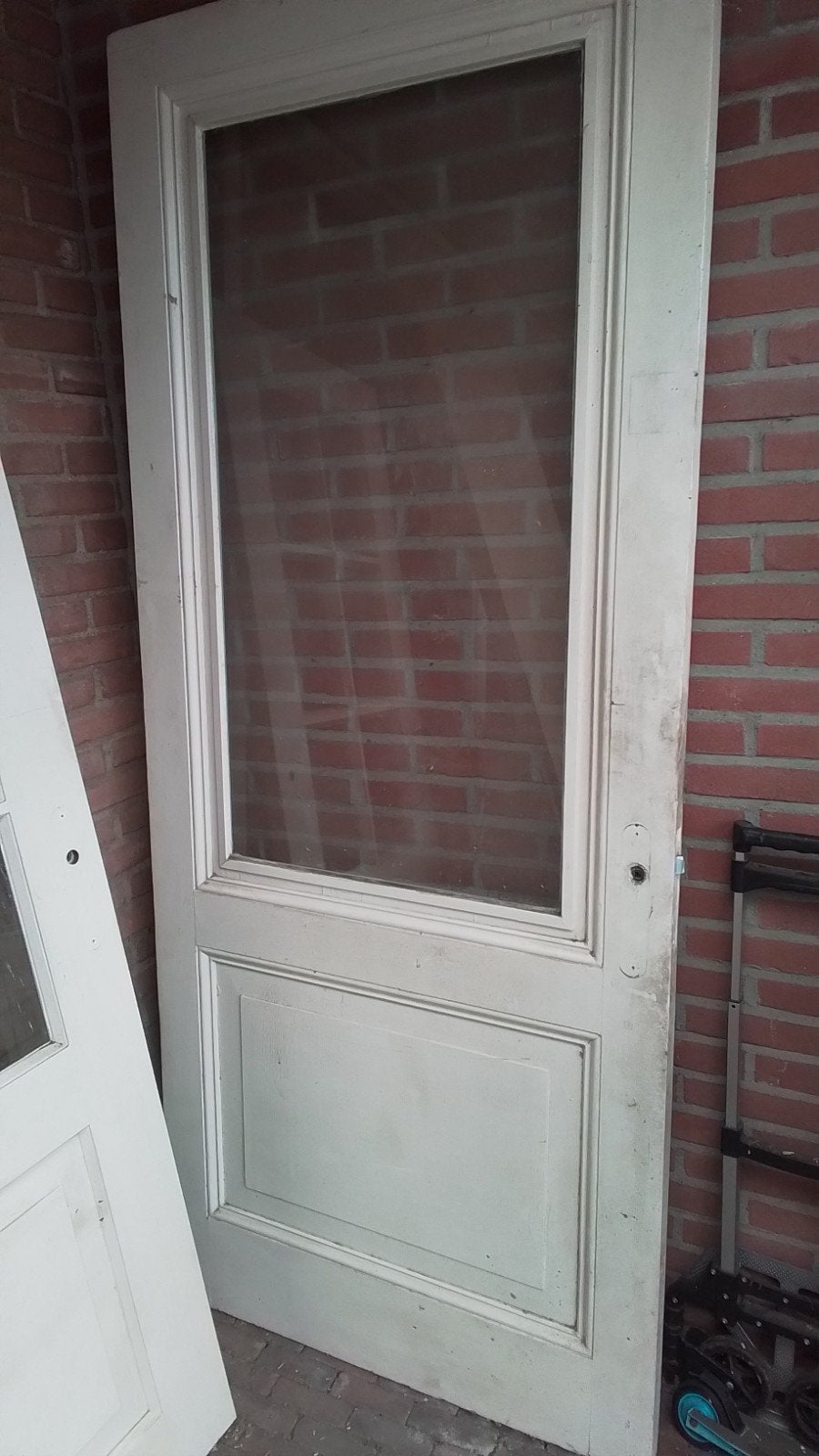 Binnendeur met kattenluik, Ophalen, Gebruikt, 80 tot 100 cm, Binnendeur