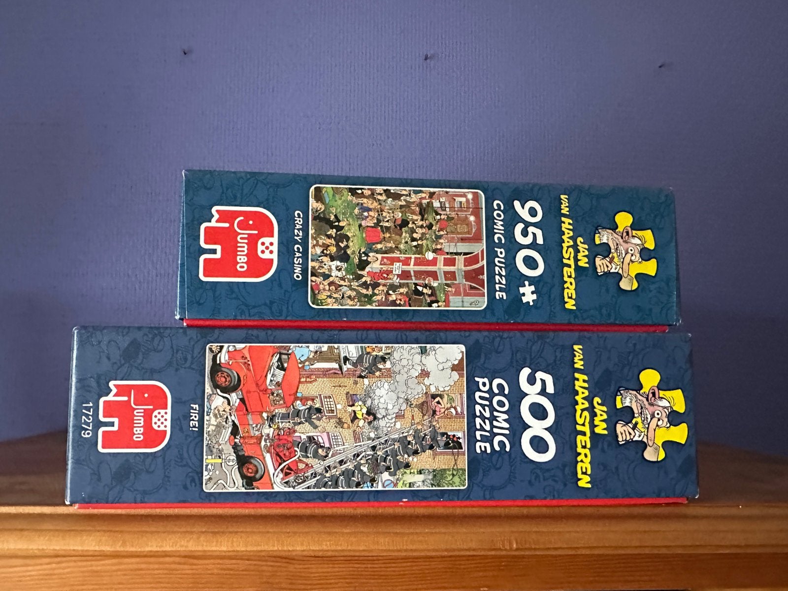 Pakket Jan Van Haasteren puzzels, Ophalen, 500 t/m 1500 stukjes, Zo goed als nieuw, Legpuzzel