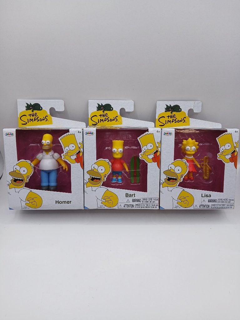 Homer, Bart & Lisa Simpson figuren 2.5 inch The Simpsons, Consumers@jakks.com, Jupiter Building, 2nd Floor, Herikerbergweg 88 1101 CM, Rotterdam, NL, 3198 LE